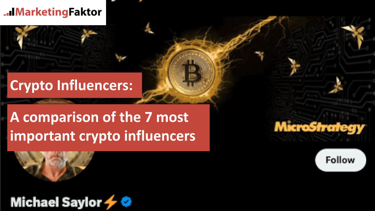 Crypto influencers A comparison of the 7 most important crypto influencers bild